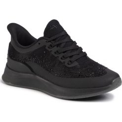 Sneakersy TAMARIS - 1-23721-24 Black Uni 007. Czarne półbuty damskie Tamaris, bez wzorów, ze skóry ekologicznej, bez obcasa, na płaskiej podeszwie, bez zapięcia. Za 279,00 zł.