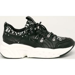Dkny - Buty. Czarne sneakersy damskie DKNY, z gumy. W wyprzedaży za 449,90 zł.
