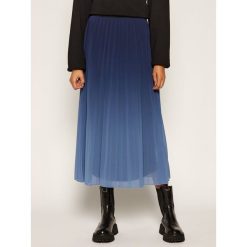 Spódnica plisowana Desigual Darwin 20WWFW17. Niebieskie spódniczki damskie Desigual, xl, bez wzorów, midi. Za 449,00 zł.