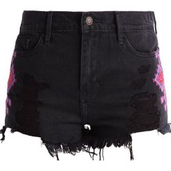 Bermudy damskie: Hollister Co. Szorty jeansowe black denim