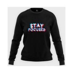 Bluza klasyczna damska Stay focused. Bluzy damskie MegaKoszulki, bez wzorów, bez rękawów, bez kaptura. Za 74,90 zł.