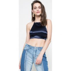 Missguided - Top. Niebieskie bluzki damskie Missguided, s, bez wzorów, z poliesteru, bez kołnierzyka. W wyprzedaży za 16,90 zł.