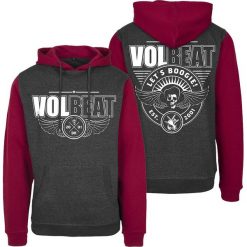 Volbeat Let's Boogie Bluza z kapturem czerwony/szary. Czerwone bluzy męskie rozpinane marki KALENJI, m, z elastanu, z długim rękawem, długie. Za 184,90 zł.