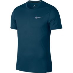 Koszulka Nike Dri-Fit Miler Cool SS Top M Ciemno-Niebieska. Niebieskie koszulki męskie marki Nike, m, bez wzorów, ze skóry, bez kołnierzyka, z krótkim rękawem, krótkie, do biegania, dri-fit (nike). Za 79,99 zł.