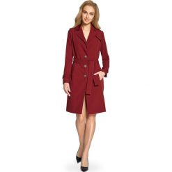 BELINDA Płaszcz typu trencz - bordowy. Czerwone płaszcze damskie Stylove, s, z elastanu, klasyczne. Za 259,00 zł.
