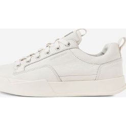 G-Star Raw - Buty skórzane. Białe buty sportowe męskie G-Star RAW, ze skóry, na sznurówki. W wyprzedaży za 499,90 zł.