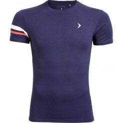 T-shirt męski TSM615 - ciemny granatowy - Outhorn. Niebieskie koszulki męskie marki Outhorn, na lato, m, bez wzorów, z bawełny, bez kołnierzyka. W wyprzedaży za 24,99 zł.