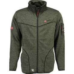 Kurtka polarowa "Toumba" w kolorze ciemnoszarym. Szare bluzy męskie Geographical Norway Men, s, bez wzorów, z dzianiny, bez kaptura. W wyprzedaży za 129,95 zł.