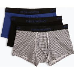 Emporio Armani - Obcisłe bokserki męskie pakowane po 3 szt., czarny. Czarne bokserki męskie Emporio Armani, bez wzorów. Za 199,95 zł.