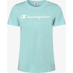 Champion - T-shirt damski, niebieski. Niebieskie t-shirty damskie Champion, s, z napisami, bez kołnierzyka. Za 119,95 zł.