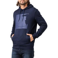 Trussardi Męska bluza Round Neck Hood czyli 52F00091-U290 Navy Blue (rozmiar XXL). Niebieskie bluzy męskie Trussardi, xxl, bez wzorów, bez kołnierzyka, bez rękawów, bez kaptura. W wyprzedaży za 345,00 zł.