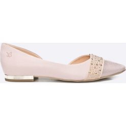 Caprice - Baleriny. Czerwone baleriny damskie marki Caprice, z materiału. W wyprzedaży za 239,90 zł.