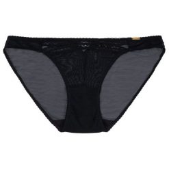 Figi klasyczne Gossard 15203. Czarne figi damskie Gossard, xs, bez wzorów, z elastanu. W wyprzedaży za 79,00 zł.