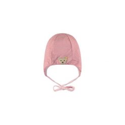 Steiff Girls Czapka, różowy, w paski - Gr.Moda (6 - 24 miesięcy ). Różowe czapeczki niemowlęce marki Steiff, w paski, z elastanu. Za 65,00 zł.