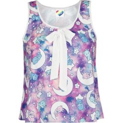 Troskliwe Misie Galaxy Allover Top damski wielokolorowy. Szare topy damskie Troskliwe Misie, m, z nadrukiem, z koronki. Za 62,90 zł.