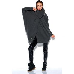 Bluza damska długa rozpinana. Bluzy damskie e-margeritka.pl, bez wzorów, z bawełny, z długim rękawem, długie, bez kaptura. Za 159,99 zł.