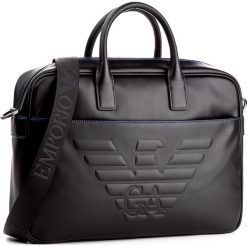 Torba na laptopa EMPORIO ARMANI - Y4P090 YG90J 81072 Black. Czarne torby męskie skórzane Emporio Armani, bez wzorów, ze skóry ekologicznej. Za 1209,00 zł.