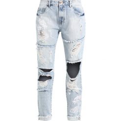 Boyfriendy damskie: Lez a Lez Jeansy Straight Leg blue