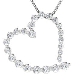 Srebrny naszyjnik z zawieszką z syntetycznego diamentu - dł. 40 cm. Szare naszyjniki damskie Just Diamonds, z diamentem, srebrne. W wyprzedaży za 1453,95 zł.