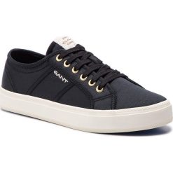 Tenisówki GANT - Zoee 18538443 Black G00. Czarne półbuty damskie GANT, bez wzorów, z gumy, bez zapięcia. W wyprzedaży za 209,00 zł.