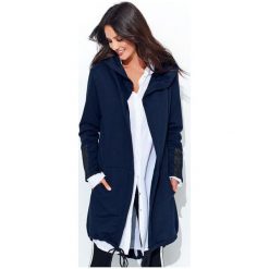 Numinou bluza damska NU_nu95 uniwersalny, niebieski. Niebieskie bluzy damskie Numinou, uniwersalny, bez wzorów, z długim rękawem, długie, z kapturem. Za 249,00 zł.