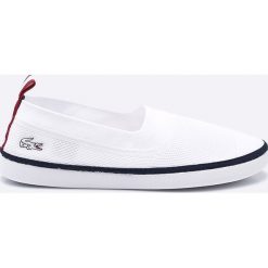 Lacoste - Tenisówki. Białe tenisówki męskie marki Lacoste, z materiału. W wyprzedaży za 329,90 zł.