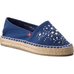 Espadryle BIG STAR - AA274660 Navy. Niebieskie espadryle damskie BIG STAR, bez wzorów, z tworzywa sztucznego, bez obcasa, na płaskiej podeszwie. W wyprzedaży za 79,00 zł.