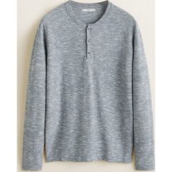 Mango Man - Sweter Patrol. Niebieskie swetry męskie s, z bawełny. W wyprzedaży za 59,90 zł.