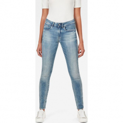 G-Star Raw - Jeansy 3301. Niebieskie boyfriendy damskie G-Star RAW. W wyprzedaży za 379,90 zł.