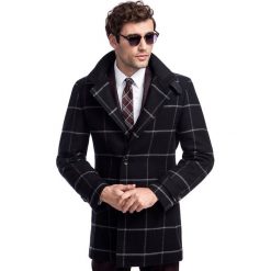 Płaszcz PIERPAOLO PSCS000116. Pomarańczowe płaszcze męskie Giacomo Conti, m, bez wzorów, z bawełny, eleganckie, bez kaptura. Za 1299,00 zł.