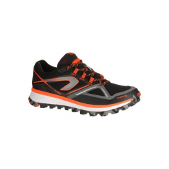 Buty do biegania KIPRUN TRAIL MT męskie. Czarne buty do biegania męskie KALENJI, z gumy. W wyprzedaży za 219,99 zł.