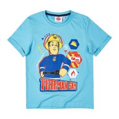 T-shirty chłopięce z nadrukiem: Koszulka w kolorze błękitnym