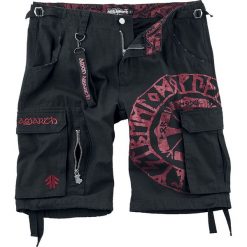 Amon Amarth EMP Signature Collection Krótkie spodenki czarny/czerwony. Czerwone spodenki i szorty męskie marki Amon Amarth, xl, bez wzorów, krótkie. Za 264,90 zł.