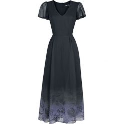 Spin Doctor Evadine Maxi Dress Sukienka Maxi czarny/jasnofioletowy. Czarne długie sukienki marki Spin Doctor, m, z dekoltem na plecach. Za 199,90 zł.