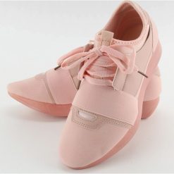 Buty sportowe dla kobiet ab-170 PINK. Różowe buty sportowe damskie obuwie damskie, z tkaniny. Za 87,80 zł.