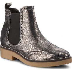 Sztyblety PEPE JEANS - Savile Met PLS50320 Chrome 952. Szare kozaki damskie Pepe Jeans, z jeansu, bez obcasa, na obcasie, bez zapięcia. W wyprzedaży za 259,00 zł.