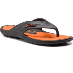 Japonki RIDER - Cape XII Ad 82564 Black/Orange 20757. Czarne klapki męskie Rider, bez wzorów, z tworzywa sztucznego. Za 99,99 zł.