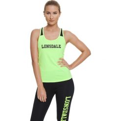 Top w kolorze zielonym. Zielone topy damskie marki Lonsdale, l, z nadrukiem. W wyprzedaży za 62,95 zł.