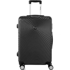 Walizka w kolorze czarnym - 44 l. Czarne walizki Bestseller Luggage, bez wzorów, z materiału. W wyprzedaży za 179,95 zł.