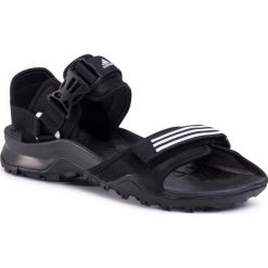 Sandały adidas - Cyprex Ultra Sandal Dlx EF0016 Cblack/Ftwwht/Cblack. Czarne klapki męskie Adidas, z tworzywa sztucznego, bez zapięcia. W wyprzedaży za 209,00 zł.