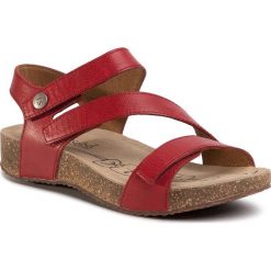 Sandały JOSEF SEIBEL - Belluno 78519 128 400 Rot. Czerwone klapki damskie Josef Seibel, bez wzorów, ze skóry, bez obcasa. Za 319,00 zł.