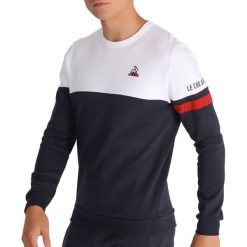 LE COQ SPORTIF TRICOLORE CREW SWEAT > 2010435. Bluzy męskie le coq sportif, xl, z aplikacjami, z bawełny, klasyczne, z okrągłym kołnierzem, z długim rękawem, długie, bez kaptura. Za 229,99 zł.