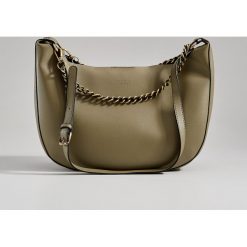 Torebka hobo z odpinanym łańcuszkiem - Khaki. Brązowe torebki klasyczne damskie Mohito, bez wzorów, bez dodatków. Za 119,99 zł.