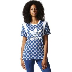Bluzki damskie: Adidas Koszulka damska Boyfriend Trefoil Tee niebieska r. 30 (BJ8282)