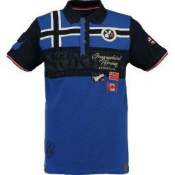 Geographical Norway Męska Koszulka Polo Klipo L Niebieski. Niebieskie koszulki męskie marki Geographical Norway, m, z napisami, polo, bez rękawów. Za 149,00 zł.