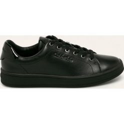 Calvin Klein - Buty skórzane. Czarne buty sportowe damskie Calvin Klein, bez wzorów, ze skóry, sportowe. Za 429,90 zł.