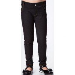 Legginsy dziewczęce: Legginsy czarne z kieszeniami DZ4158