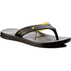 Chodaki męskie: Japonki RIDER - Easy Thong Ad 82026 Black/Yellow 20566
