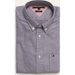 Tommy Hilfiger - Koszula. Niebieskie koszule męskie TOMMY HILFIGER, s, bez wzorów, z bawełny, eleganckie, button down, z długim rękawem. Za 399,90 zł.