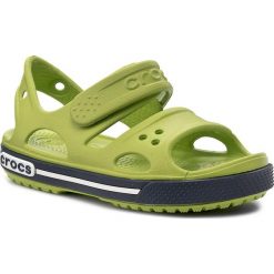 Sandały CROCS - Crocband II Sandal Ps 14854 Volt Green/Navy. Zielone sandały męskie Crocs, z tworzywa sztucznego, bez zapięcia. Za 129,00 zł.